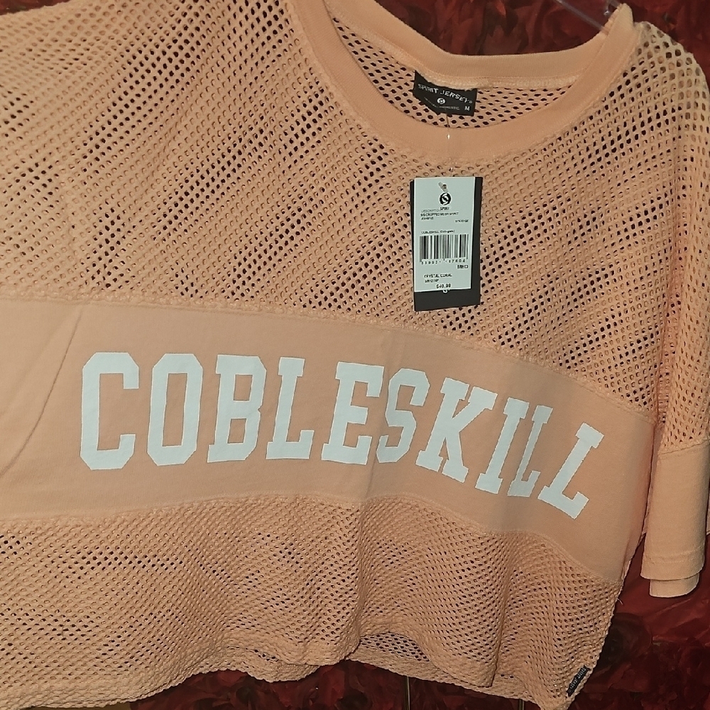 Spirit Jersey NWT Coral Mesh Cobleskill Shirt Size Medium
